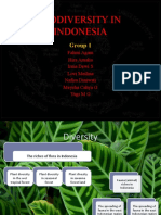 Biodiversity in Indonesia: Group 1