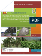Plan de Mitigacion Sistema Agroforestal Shunte