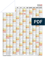 2017 Calendar Landscape