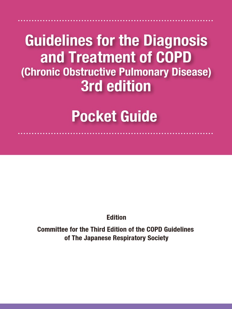 Guidelines For The Diagnosis and Treatment of COPD 3rd Edition Pocket ...