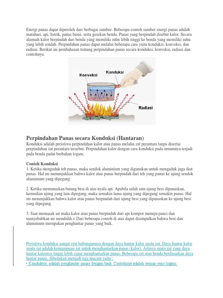 Konduksi Konveksi Radiasi
