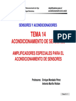 Sa Tema 14 Amplificadores Especiales para El Acondicionamiento de Sensores PDF