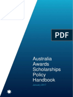 Aus Awards Scholarships Policy Handbook