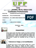 Diapositivas EL PROFESIONAL EN EL SIGLO XXI
