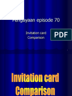 Pengayaan Episode 70: Invitation Card Comparison