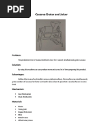 Cassava Grater and Juicer: Problem