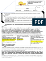 Prueba Argumentación Primero Medio