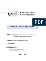 Impedimento de Salida Informe