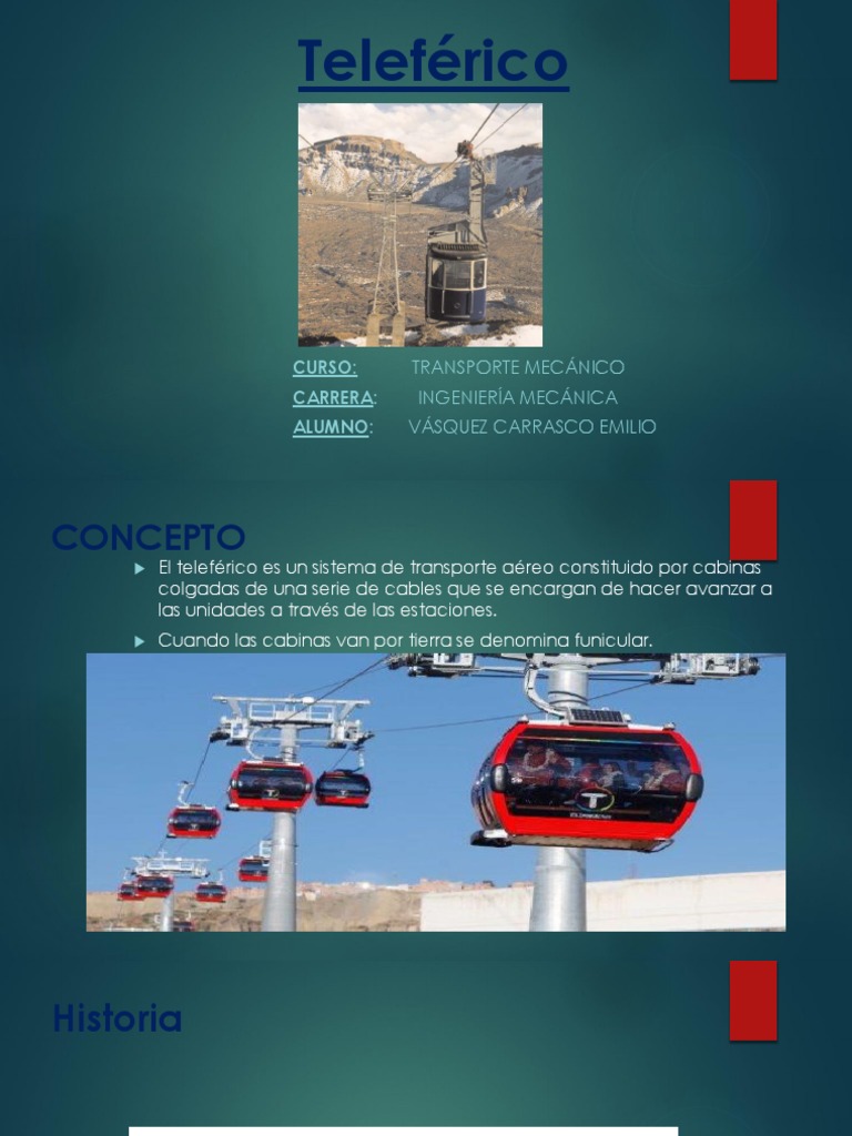 ¿Qué es un teleférico y sus partes? | PDF | Transporte | Ingeniería de ...