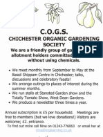 Poster - Chichester Organic Gardening Society