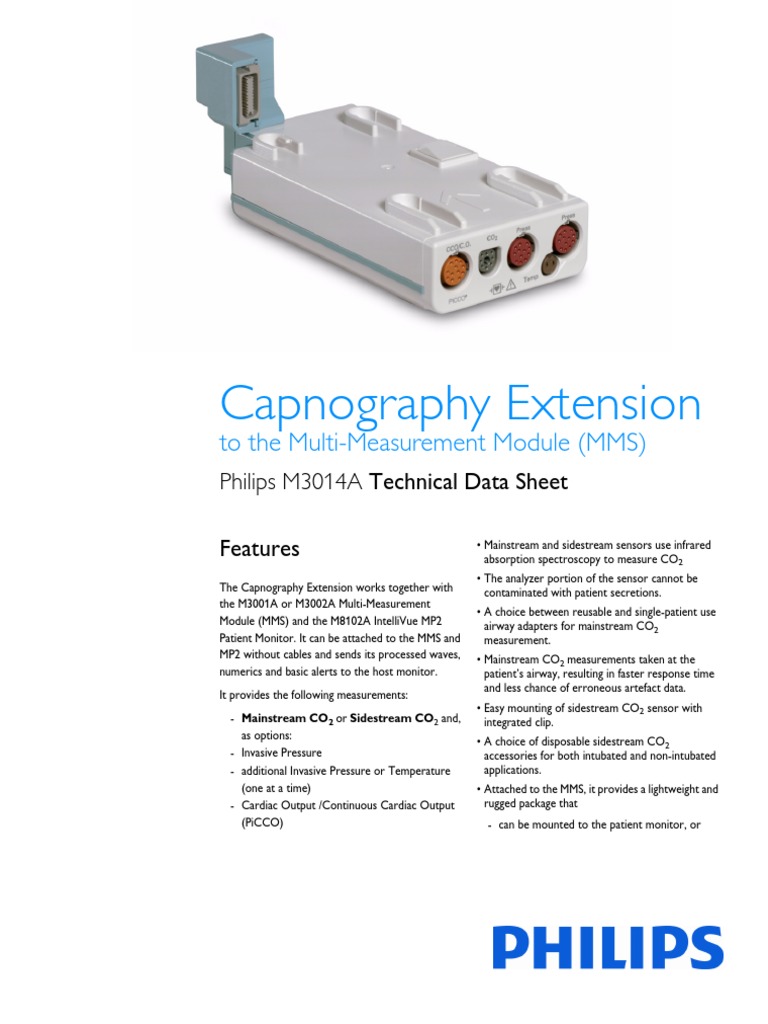 M3014A Capnography Extension-TDS PDF | PDF | Accuracy And Precision ...