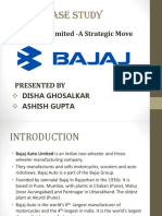 Case Study: Bajaj Auto Limited - A Strategic Move