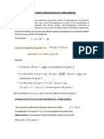 Ecuaciones Diferenciales Homogeneas