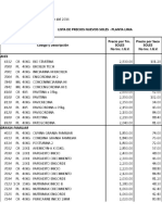 Lista de Precios 