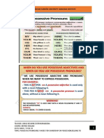 Possessive Pronouns + Whose For possessions1JJJ