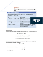 Leyes de Los Logaritmos