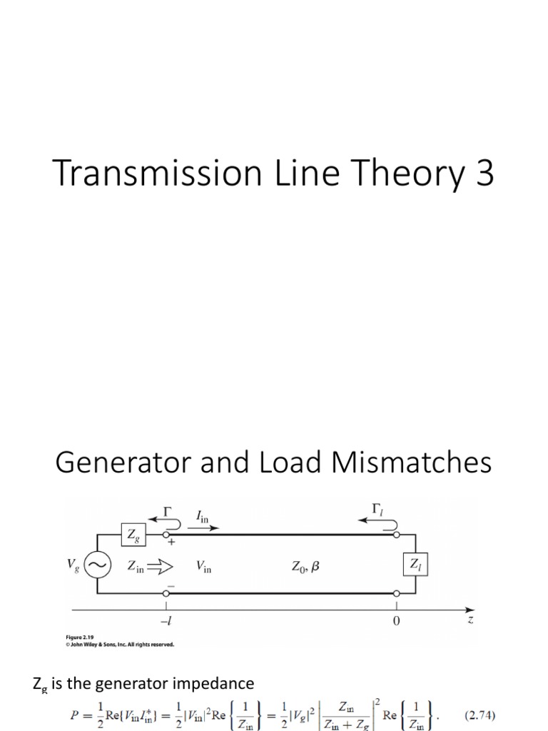 Transmission Line Theory Pdf