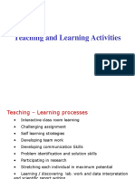 Teaching Learning Activities