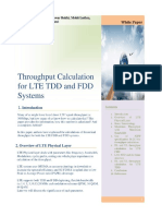 Throughput Calculation For Lte TDD and FDD System