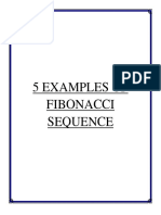 5 Examples of Fibonacci Sequence