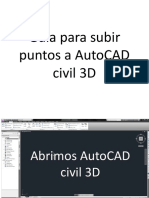 Guía Para Subir Puntos a AutoCAD Civil 3D