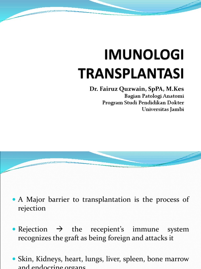 Mechanisms of Transplant Rejection | PDF | Transplant Rejection ...
