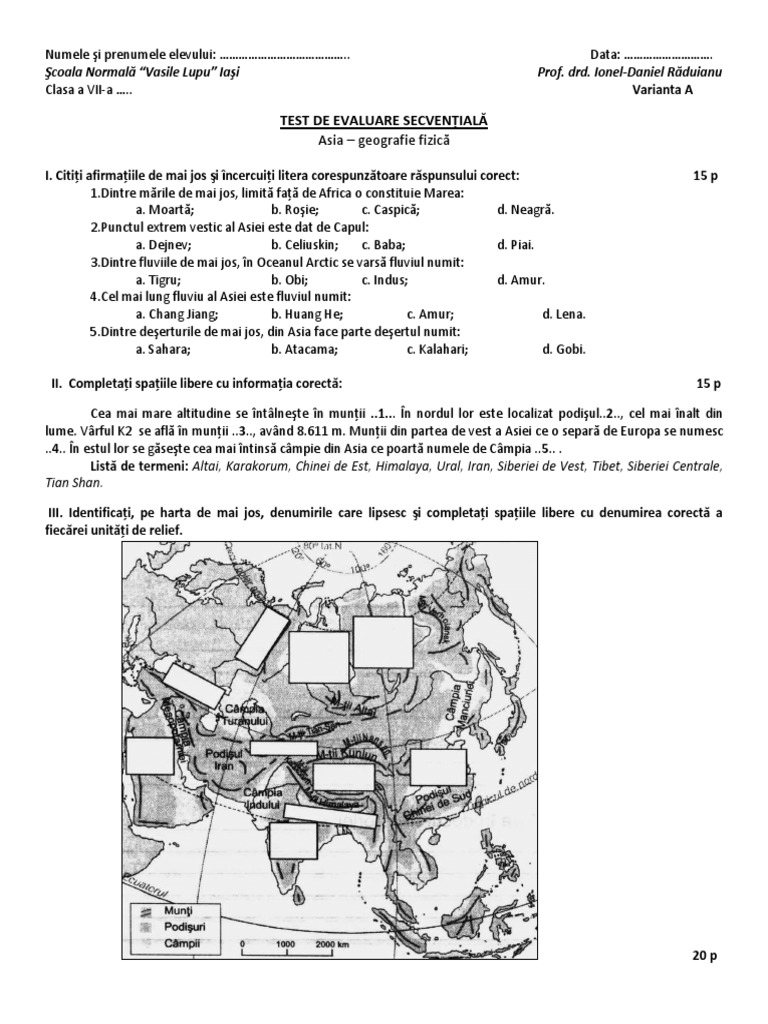 Asia Test | PDF