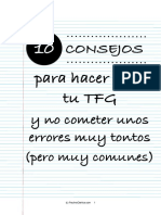 10 Consejos para Hacer Bien Tu TFG