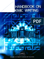 USIM Handbook On Academic Writing PDF