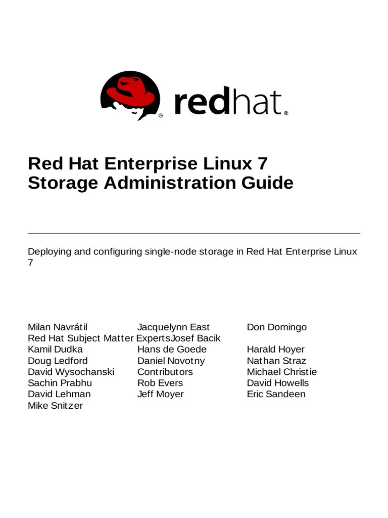 Red Hat Enterprise Linux-7-Storage Administration Guide-En-US | PDF ...