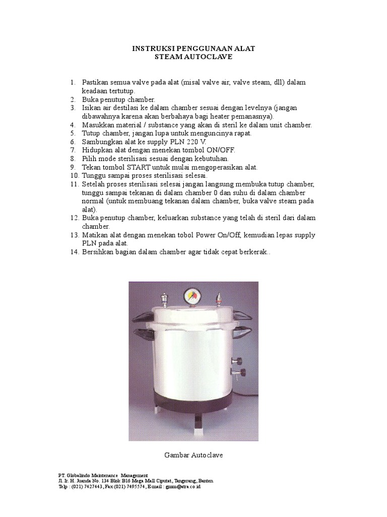 Sop Autoclave PDF