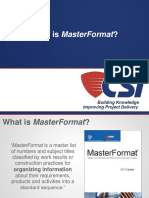 2013 07 17 MasterFormat