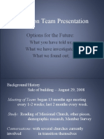 Transition Team Presentation, August 29 2010