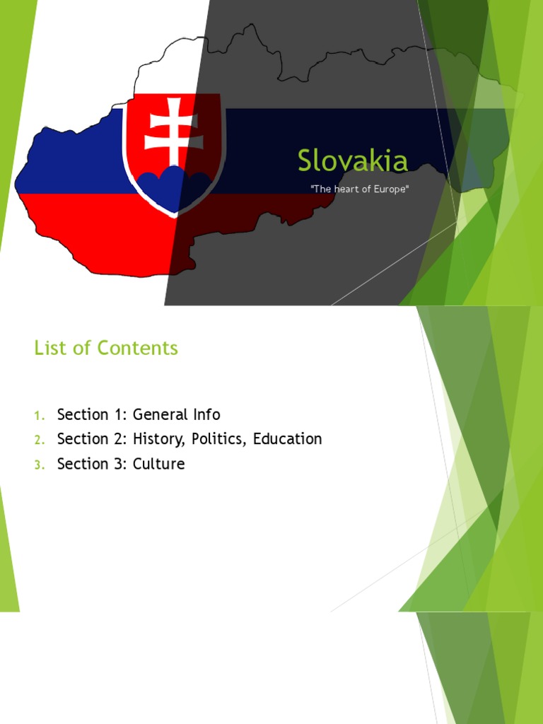 Slovakia Geography Presentation 1 Pdf Slovakia Czechoslovakia