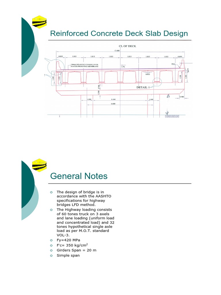 2-2 - Bridge Deck Slab Design PDF | PDF | Bending | Building Engineering