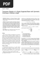 Natural Frequency of Beam