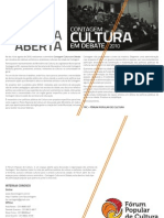 Carta Aberta Fórum Popular de Cultura