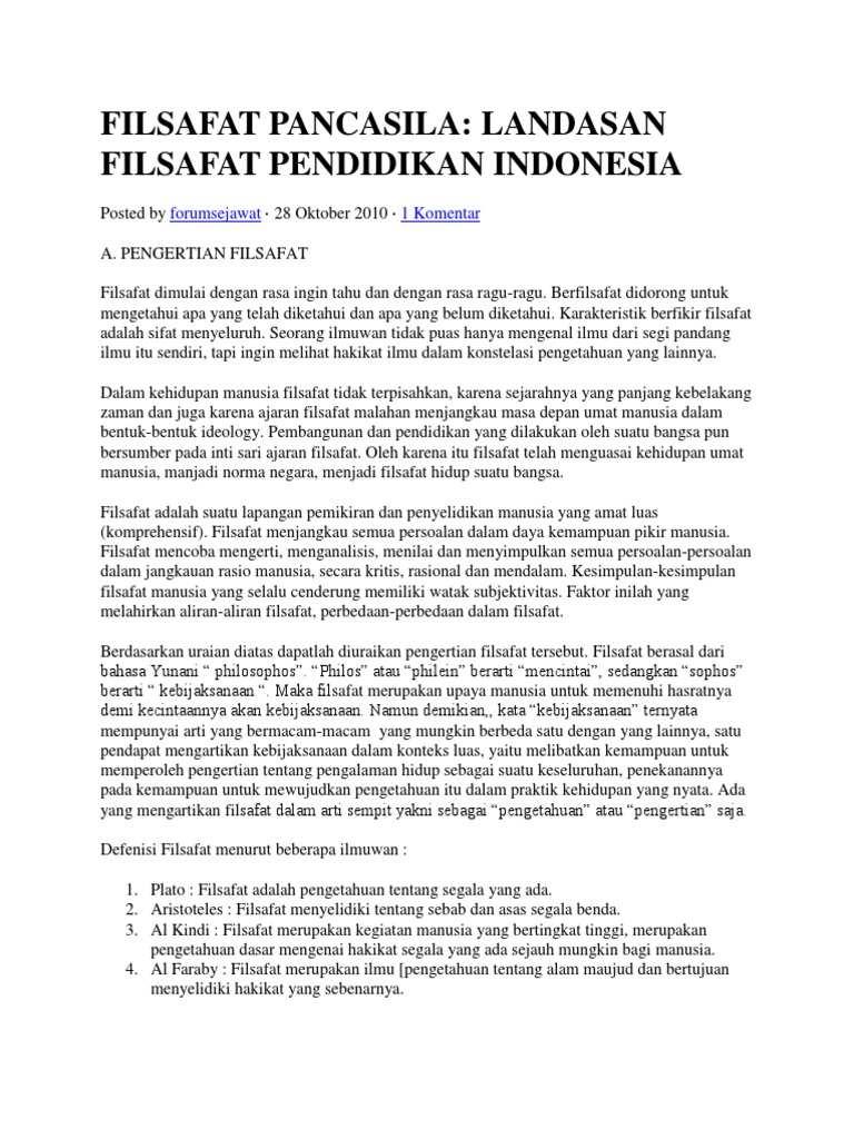 Filsafat Pancasila