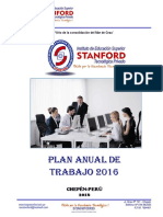 3. Plan Anual de Trabajo 2016
