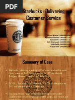 Starbucks: Delivering Customer Service