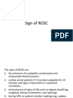 Sign of ROSC