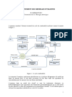 Traitement Minerais Uranium