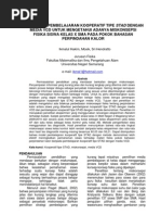 Download penerapan pembelajaran kooperatif STAD dengan VCD untuk mengetahui adanya miskonsepsi fisika by Ikmalul Hakim SN36603441 doc pdf