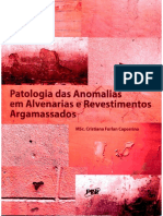 Livro Patologias Alvenaria e Revestimentos Argamassados