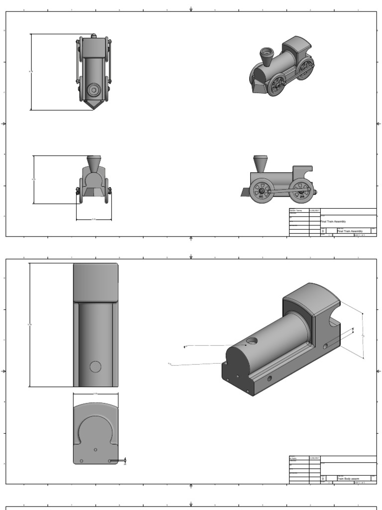Final Train Assembly Drawings | PDF