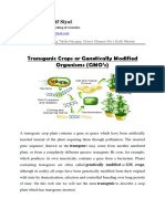 Transgenic Crops or Genetically Modified Organisms GMO