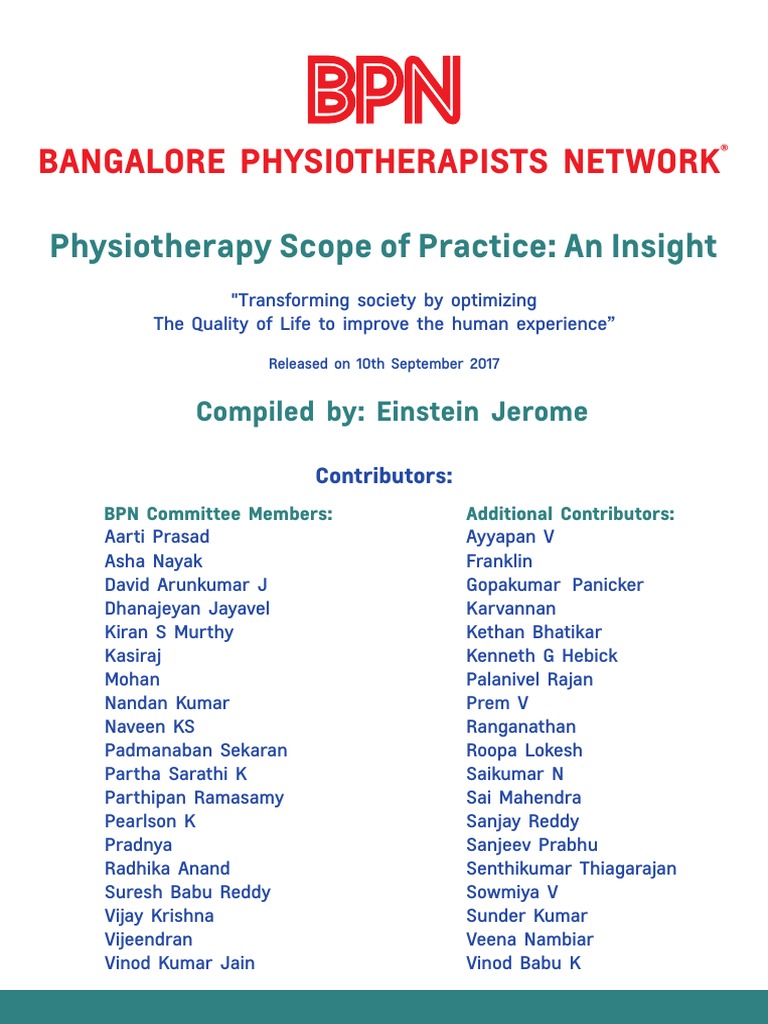 Scope of Physiotherapy Practice | PDF | Physical Therapy | Medicine