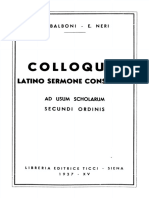 Balboni & Neri - Colloquia Latino Sermone Conscripta PDF