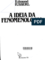 HUSSERL, Edmund. A Idéia Da Fenomenologia PDF