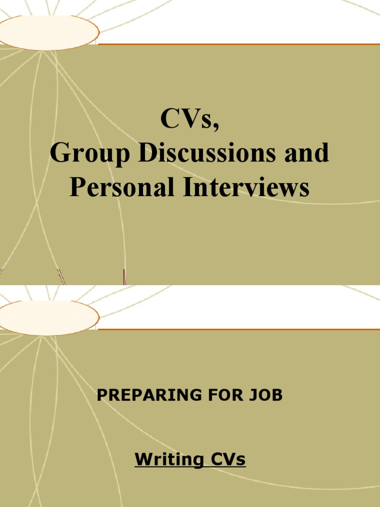 CVs and Interview Preparation Guide | PDF | Inquiry | Résumé